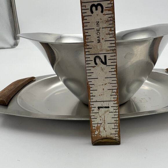 Vintage Monarch Mark III Sauce Dip Bowl MCM Mid Century Stainless Steel Japan - Picture 3 of 8